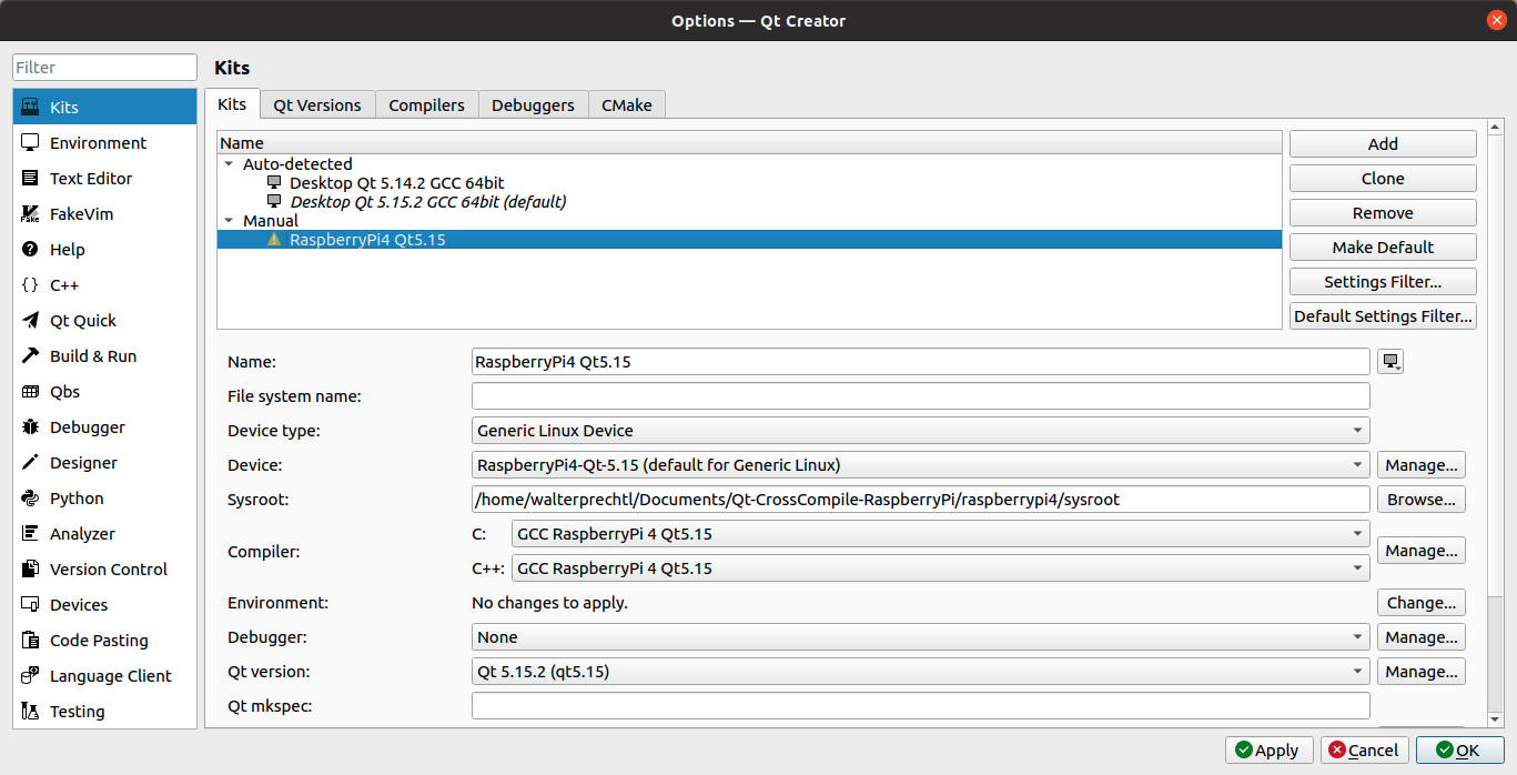 Qt creator ubuntu. Qt creator. Kit configuration. Qt комплекты что это. QCOREAPPLICATION это пример.