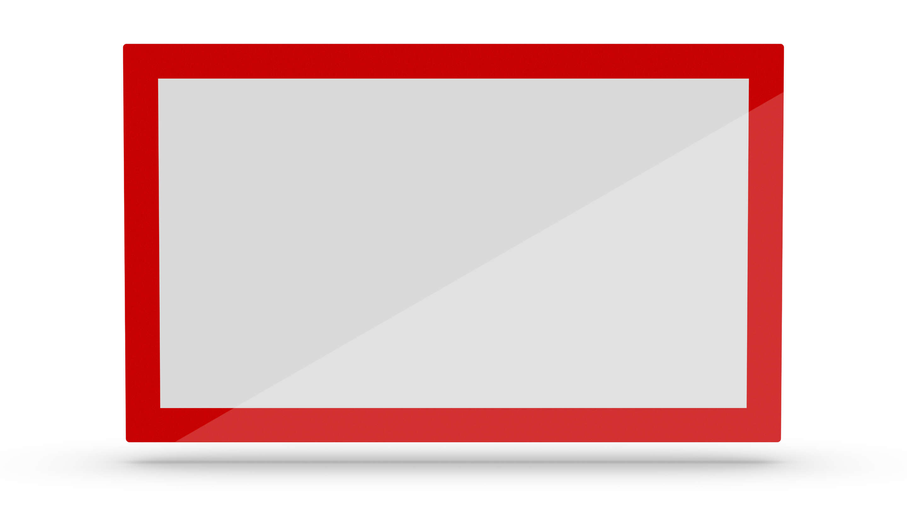 터치 스크린 - 사용자 지정 터치 스크린, 빨간색과 흰색 직사각형 기호